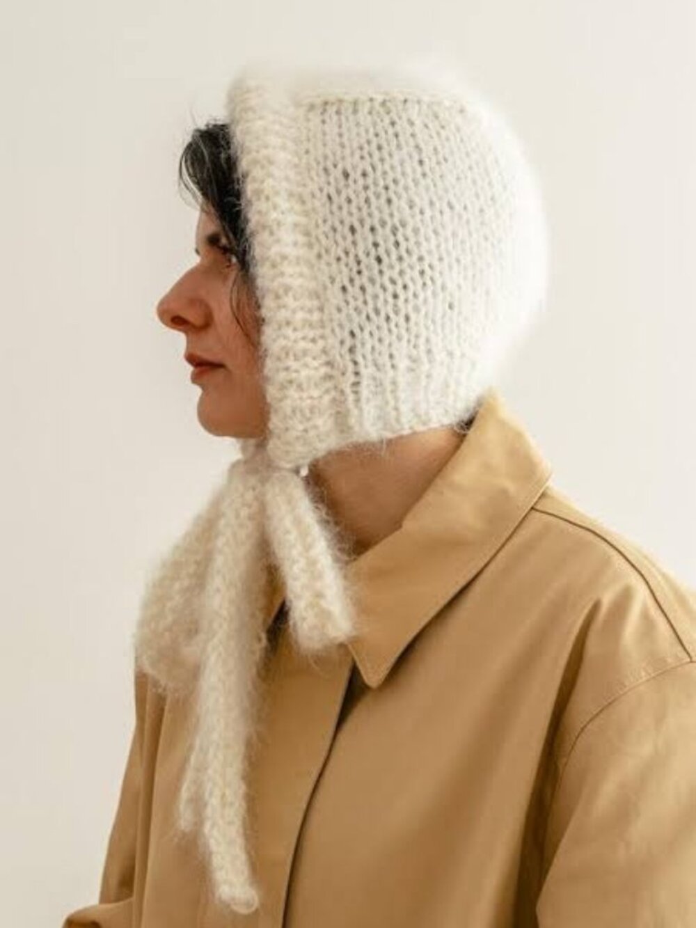 Plexida Brushed Mohair Bonnet Cloud - Picture 1 of 2